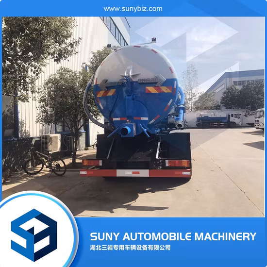 진공 하수 탱크 18 Cbm 트럭 하수 오물 배설물 진공 트럭