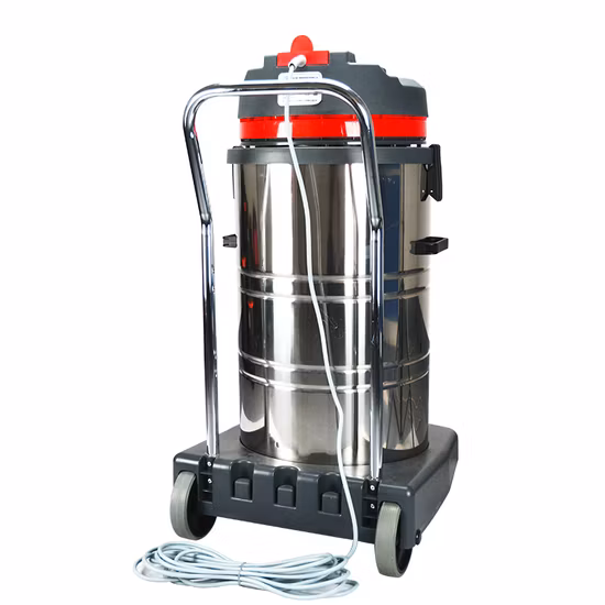 80L 3개 모터 스테인레스 스틸 산업용 습식 및 건식 진공 청소기